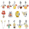 925 Sterling Silver Fashion Squirrel Maple Leaf Autumn Series Charms Beads Fit  Original Bracelets DIY Jewelry Making 1