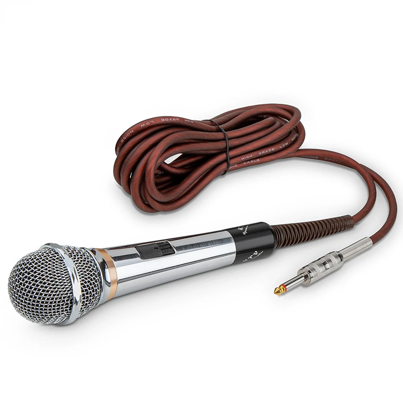 

Cardioid Dynamic Microphone Professional Wired Handheld Vocal Metal Microphone for Singing Stage Karaoke Studio Computer Gaming