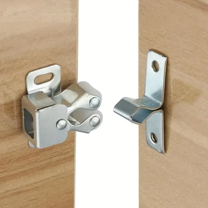 Door Latch 2Set Vintage Style Cabinet Door Roller Catch Latch Accessories Suitable For Wardrobe Lock And Buckle