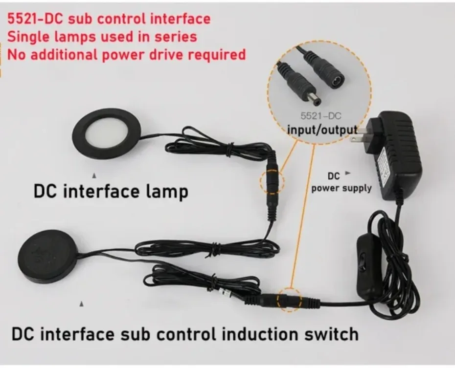 Description Picture 4 of itemSweep Dimmer Sensor Penetrating Switch DC 12V Wood Panel Touch Switch LED Dimmable Touch Sensing Hidden for Wood Home lighting