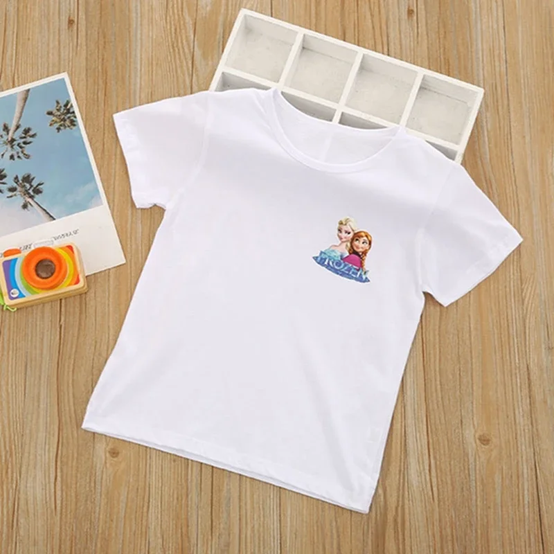 Kids Summer Clothes For Girls Cartoon Disney Frozen Elsa Baby Boys Short Sleeve Tshirts Tees Tops Children Clothes Pajama