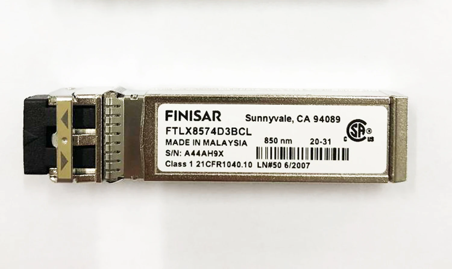 New 10Gb/s LC SFP Optical Transceiver Finisar FTLX8574D3BCL 850nm ...