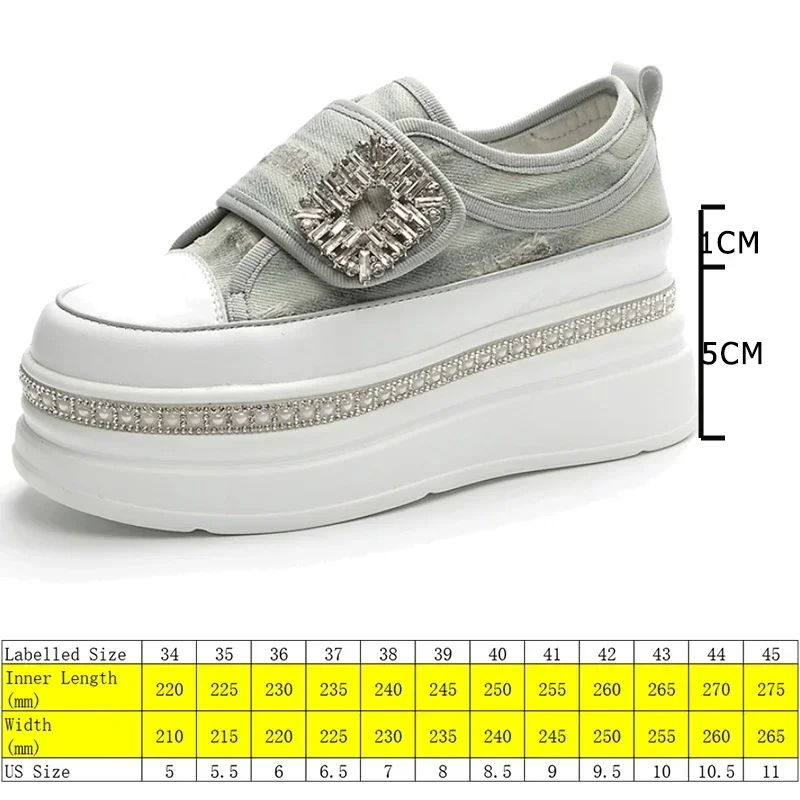 Hidden Wedge Platform Sneakers Shoes | Hidden Heel Platform