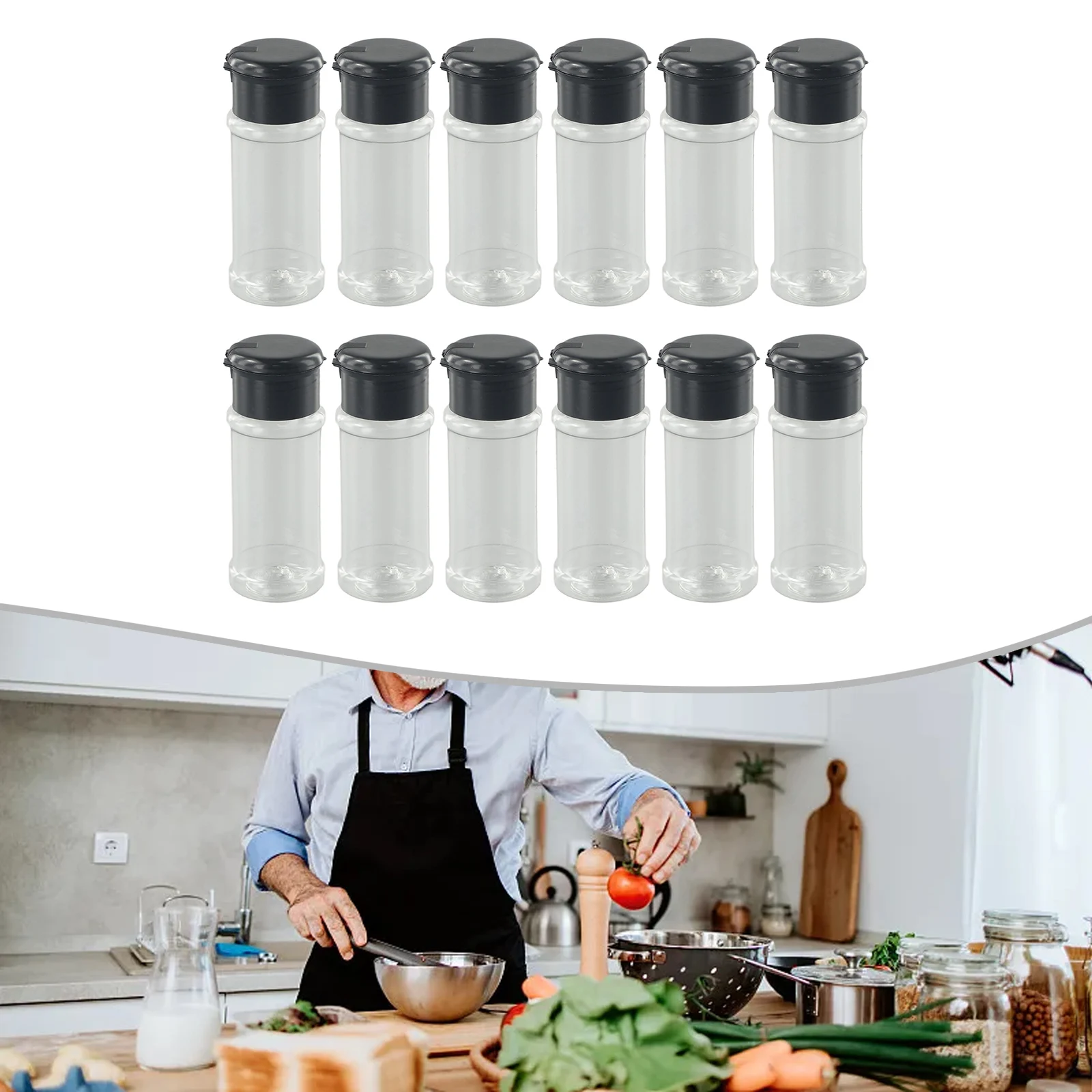 Condiment Bottles 12pcs 100ml Kitchen Tool Storage Container spice jar seasoning jar condiment squeeze bottles condiment squeeze bottle spice dispenser seasoning squeeze bottle seasoning bottle