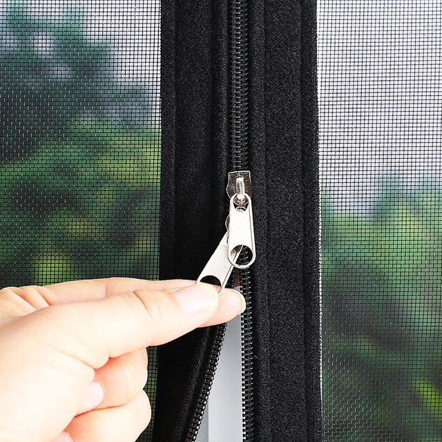 Customized size，Self-adhesive zipper mosquito net, mosquito net anti-mosquito net anti-mosquito window screen，door，window mesh 5