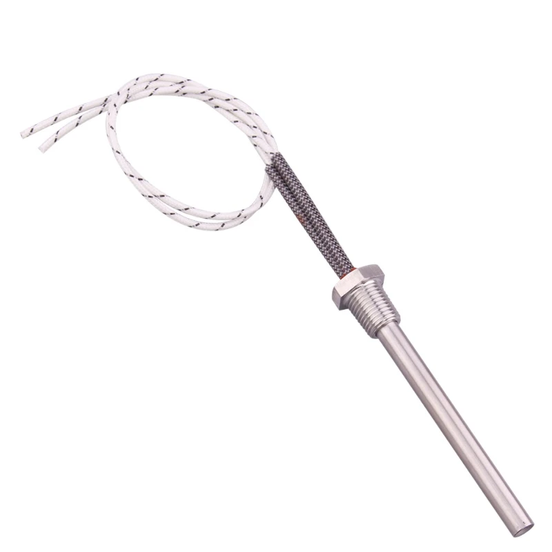 220V Cartridge Heater DN8 Thread Cylindrical Immerison Heating Element 