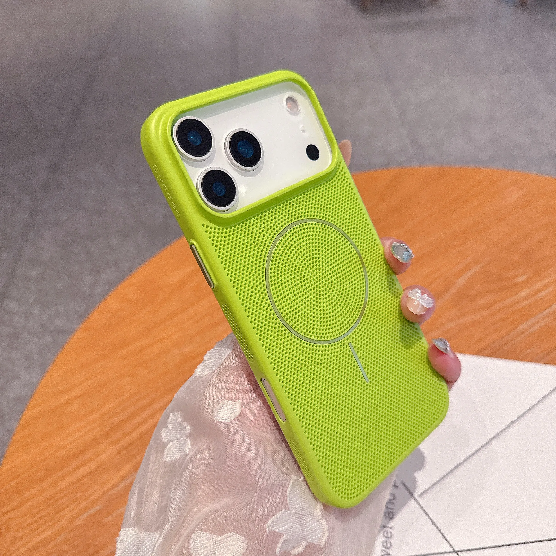 Enhanced Magnetic Cooling & Heat Dissipation Shockproof Phone Case with Breathable Back Cover