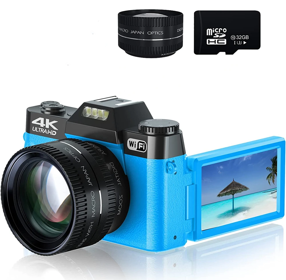 digital camera with wifi and flip screen