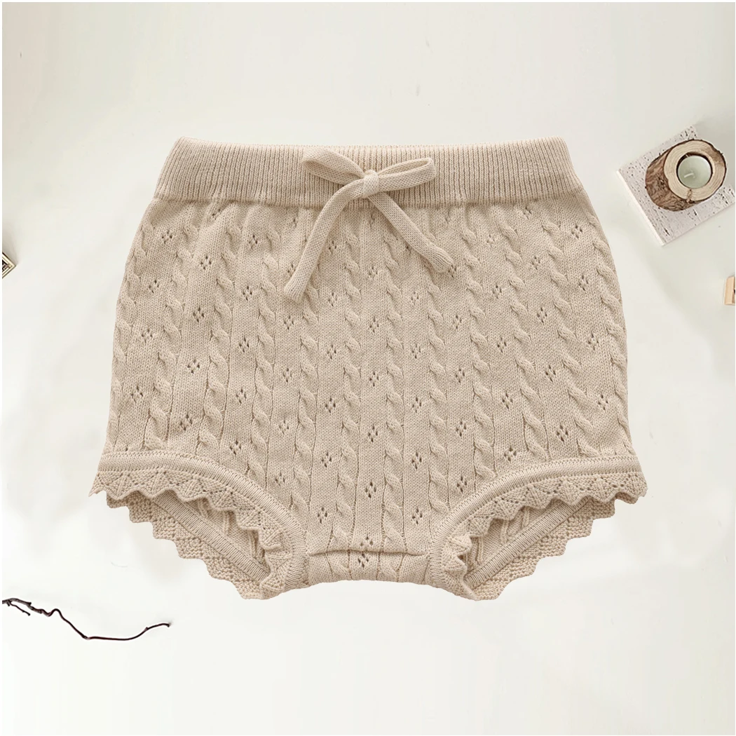 Neue Herbst Baby Mädchen Gestrickte Kleidung Sets Infant Strickjacke Pullover + Shorts 2 stücke Kleidung Sets Kleinkind Lange Ärmel Stricken outfits – Detail 5