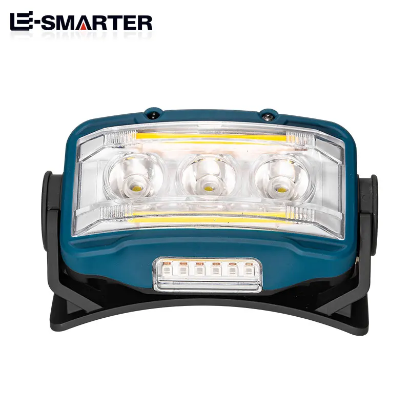 충전식 전조등 1800mah 슈퍼 밝은 빛 유도 LED 헤드 라이트 방수 캠핑 Biut-in 18650 리튬 배터리