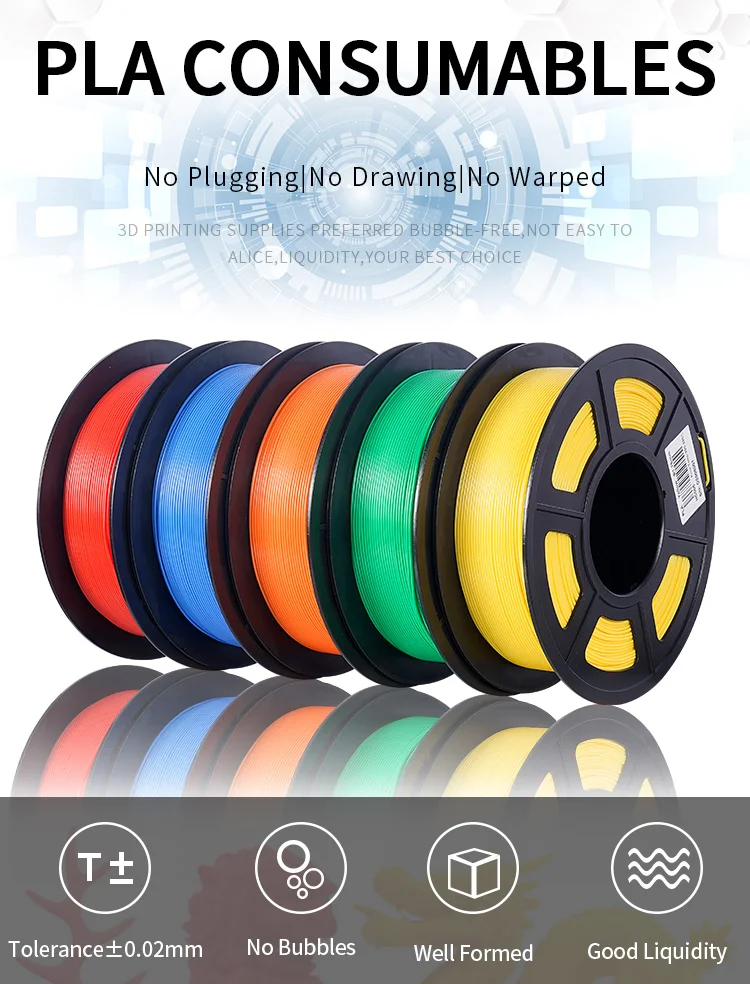 Kingroon-PLA PETG Filamento para Impressora 3D, Alta