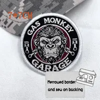 ГАЗОВАЯ МОНЕЖНАЯ ГАРАНДА, тактическая вышивка, вышитая нашивка на крючках и петлях, пришить вышивку, военный значок — изображение 3