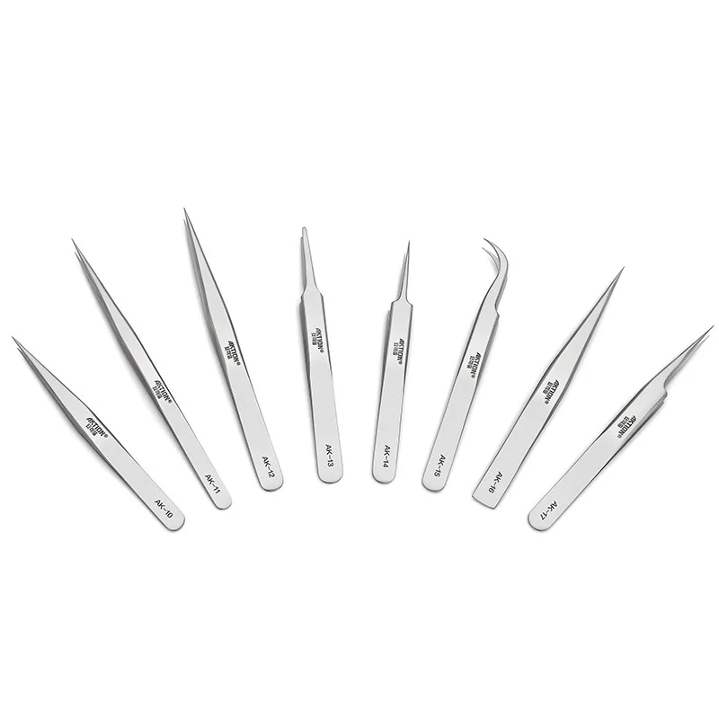 

High-precision Straight Pointed Tweezers Anti-static Curved Tweezers Stainless Steel Corrosion Resistant Tweezer for Electronics