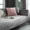 Thickened Plush Sofa Mat Winter Style Anti Slip Black Color Seat Cushion Leather Sofa Special Sofa Cushion Sofa Cover 5