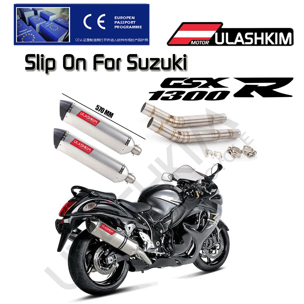 51mm Motorcycle Exhaust Muffler Fullsection Connecting Pipe Sliding