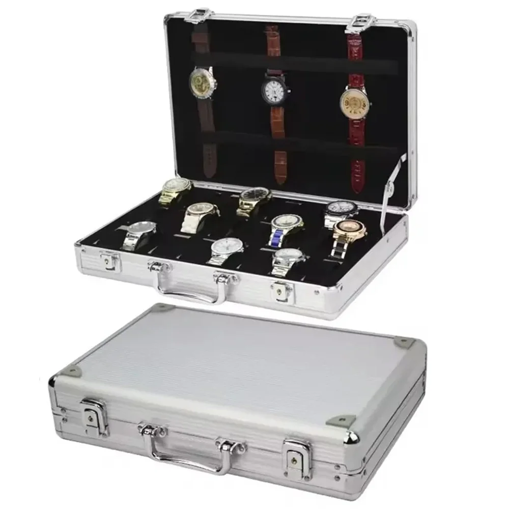 1pc Watch Display Storage Case 6/12/24 Grid Jewelry Watches Display Storage Box Square Rectangle Watch Holder