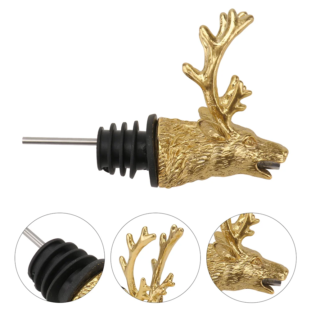 

Deer Head Guide Garnish Picks for Cocktails Animal Alloy Pourer Aerator Inflatable