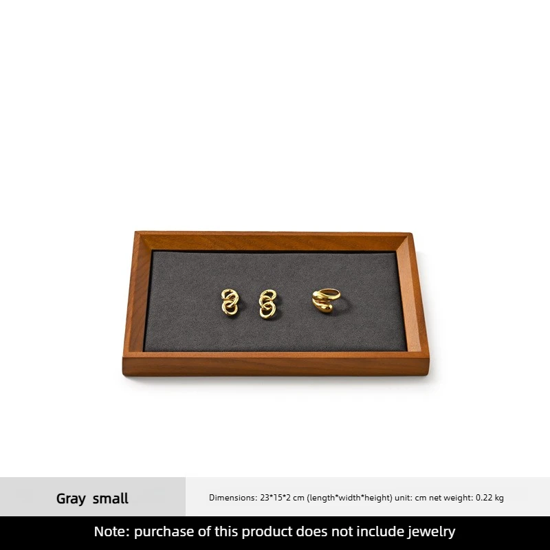 Elegant Wooden Jewelry Display and Storage Tray
