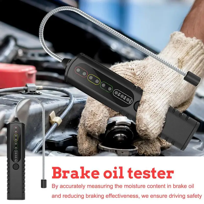 Automotive Brake Fluid Tester Multipurpose Accurate Brake Oil Detector Car Oil Detector Moisture Meter For