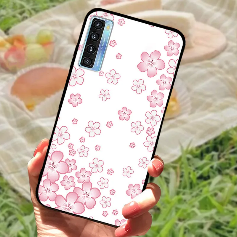 Elegant Black Marble Silicone Soft Case - Protective Bumper Cover