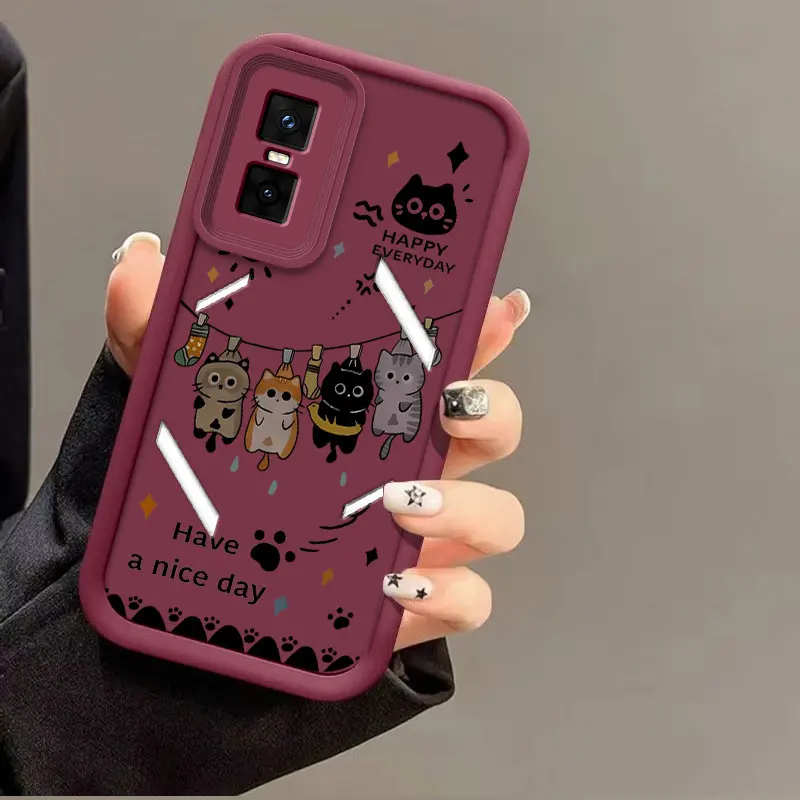 Cartoon Cat Soft Silicone Shockproof Protective Case