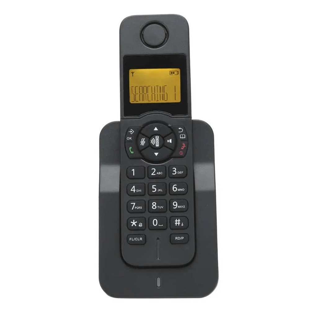 Teléfono inalámbrico, teléfono de mano inalámbrico digital Teléfono de  intercomunicador gratuito Teléfono de llamadas manos libres, 100-240V  (negro)