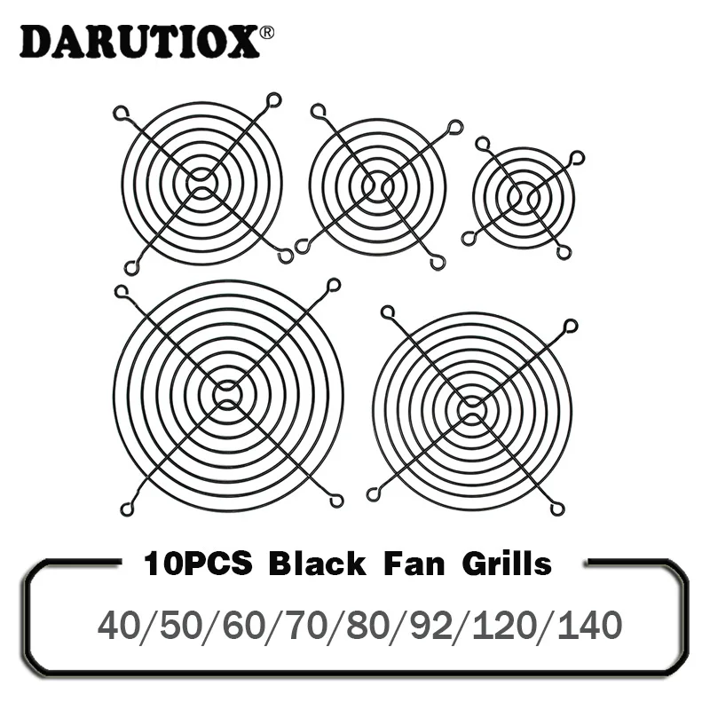 

10 Pieces Fan Grills Metal Mesh Finger Guard Protective Net Fan Grill Computer Case Fan Grill 60/70/80/90/92/120/140MM Mesh