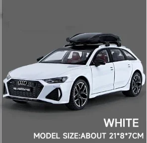 نموذج سيارة RS6 Avant Station Wagon Diecast Alloy،...