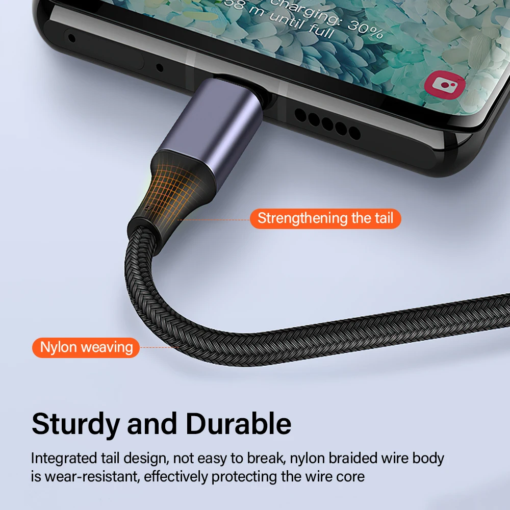 كابل شاحن بيانات USB من النوع C إلى C لهاتف iPhone...