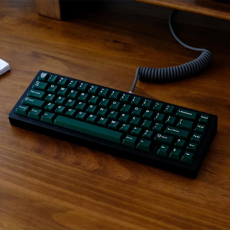 Verde Esmeralda Semi Keycaps Transparentes Double Shot Keycap Perfil Cereja Abs para Switches Gateron mx Teclado Gamer 114 Chaves - Imagem 6