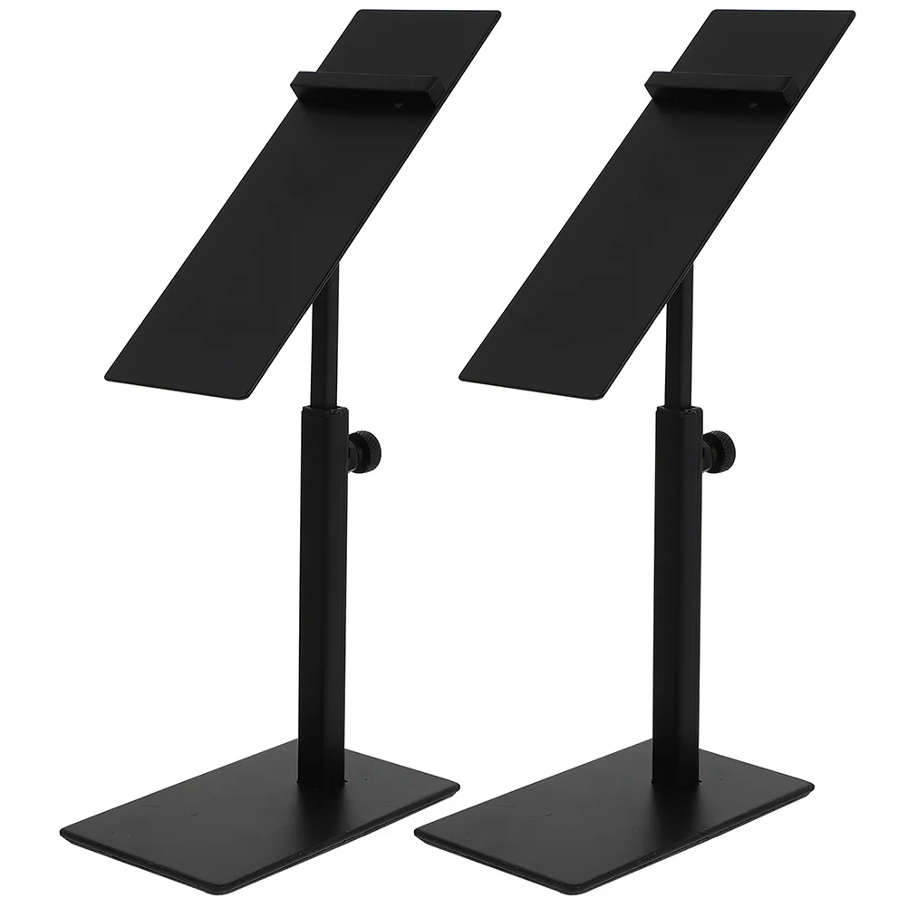 Adjustable Shoe Display Racks 2 pcs Stainless Steel Shoe Stand Metal High Heels Display Holders