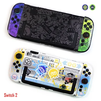 2025 New Limited Hard Shell Case for Switch 2 Console, Anti-slip Protection Skin Case for Joy Con 2 Controller w/ Free Caps 1