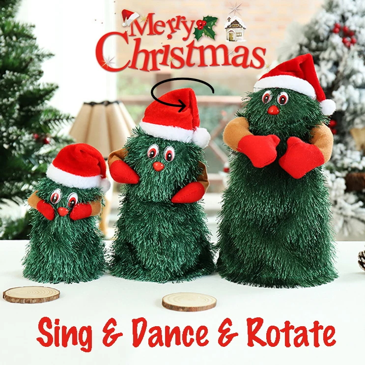 

Dancing Christmas Tree Toy Electric Music Rotating Santa Doll Christmas Presents for Children Kids Electronic Toys