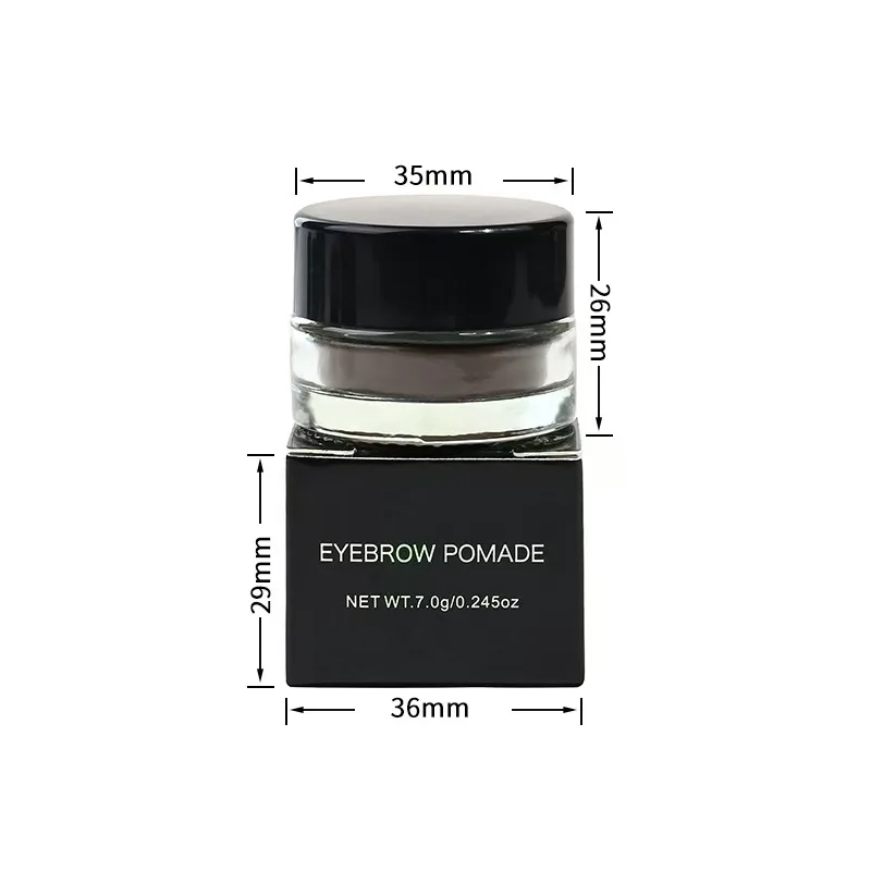 Custom Waterproof Eyebrow Pomade Gel Eyebrow Tint Makeup Enhancer Cosmetic Eye Makeup Eye Brow Cream With Brush 6