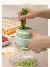  Electric Garlic Chopper USB Charging Ginger Masher Machine Sturdy Durable Chili Vegetable Crusher Kitchen Tool sliceable 