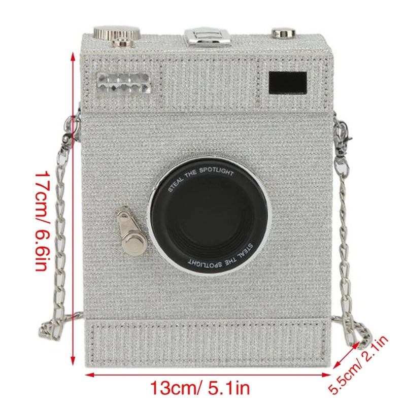 Women Envelope Bag Camera Box Crossbody Messengers Bag PU Leather Shoulder Bag