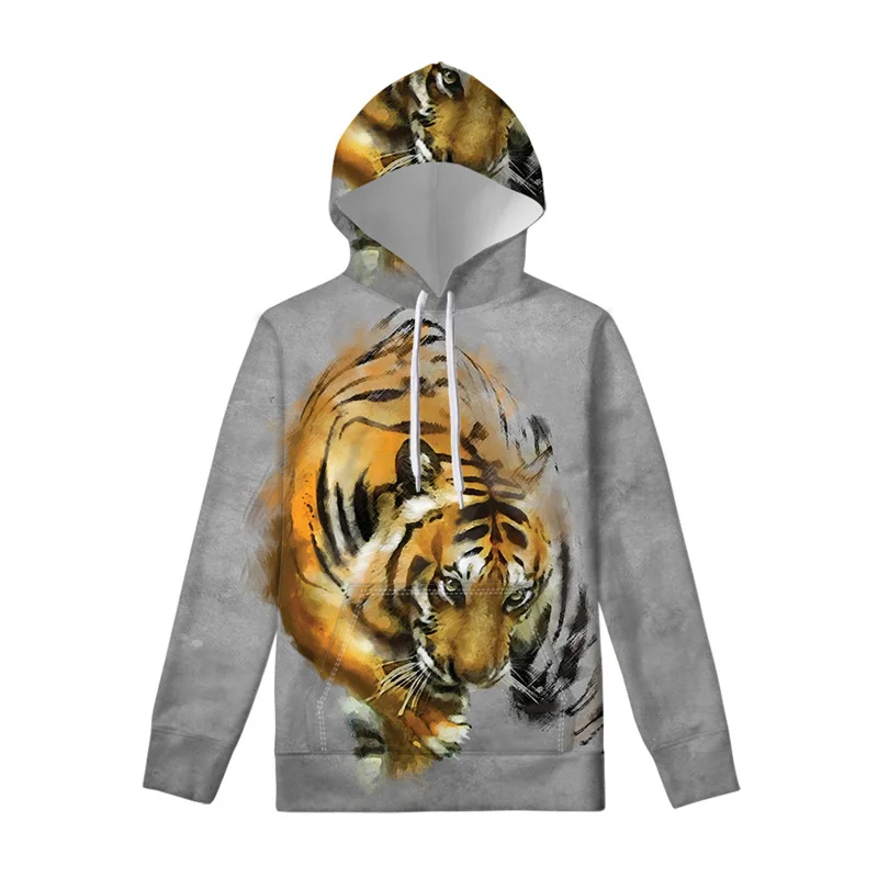 

Толстовка с капюшоном для мужчин и женщин, классический портрет тигра, 3D принт, пуловер в стиле Харадзюку, свитера, уличная одежда, повседневная детская одежда с капюшоном