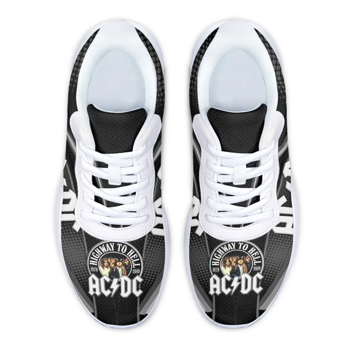 AC Rock Band Pattern Brand Design for Women Casual Fitness Shoes Comfort Shock Absorbing Non-slip Ladies Sneakers for Outdoor