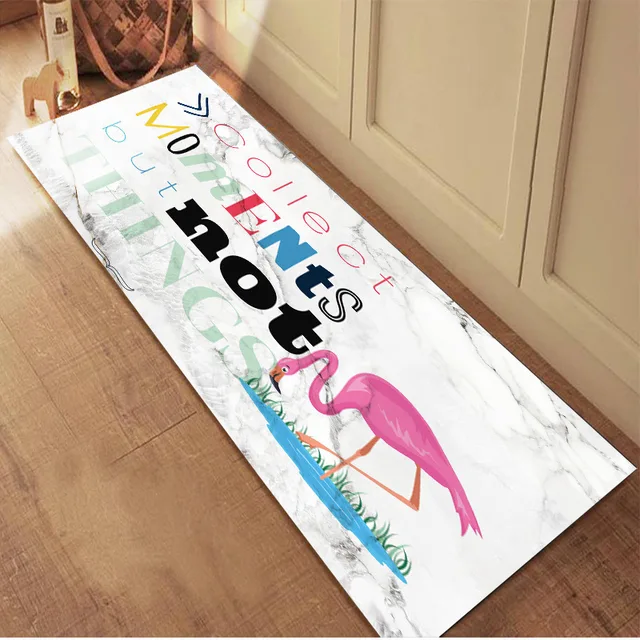 60x180 cm Addensare flanella Personalizzato Addensare Tappeto Zerbino Zerbino Cucina Camera da letto Parlor Tappeto Stampa il tuo logo del design 3