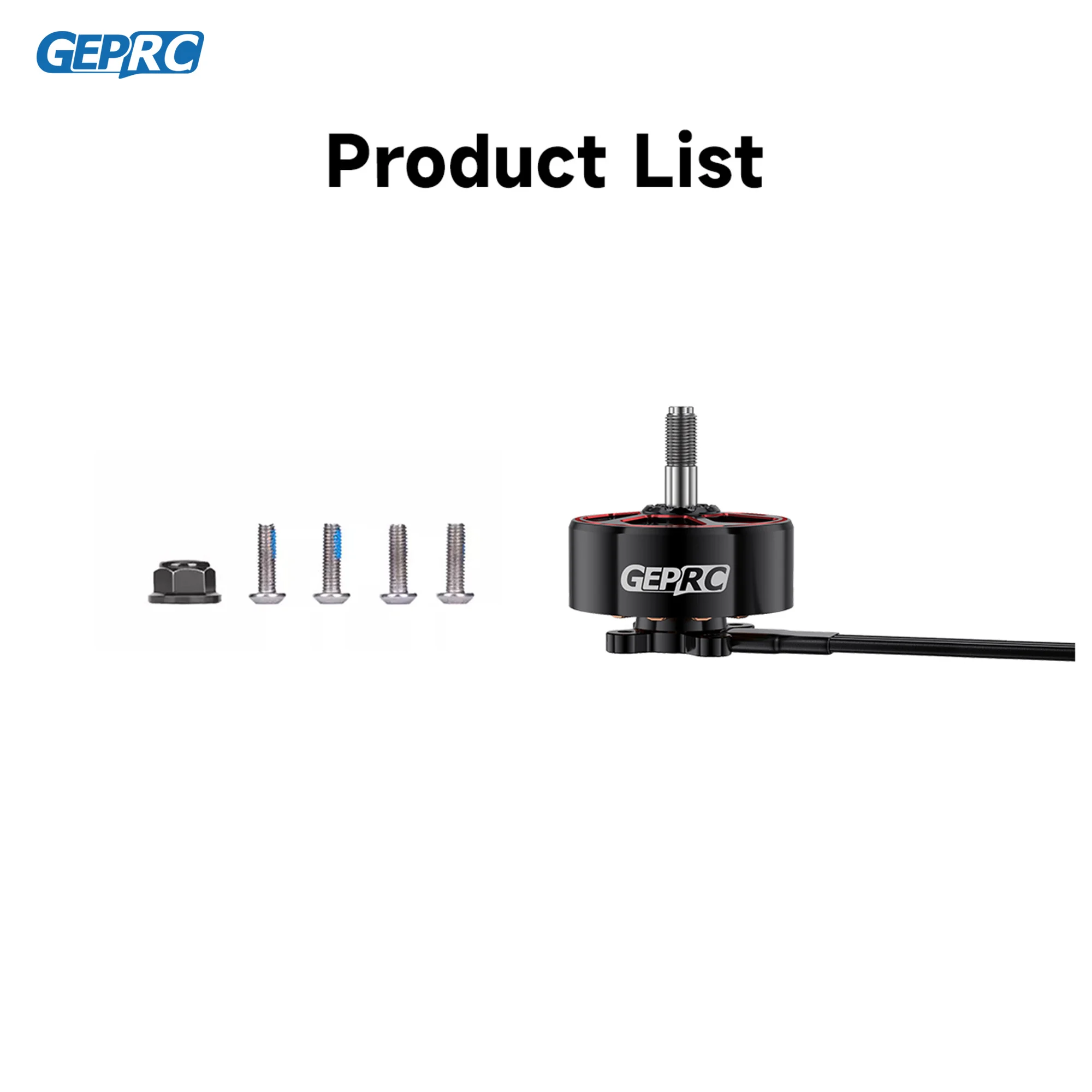 GEPRC SPEEDX2 2809 V1.1 Motor Brushless Black with 7/8 Inch MOZ7 RC FPV Racing Drone Multicopter Accessories thumbnail 6