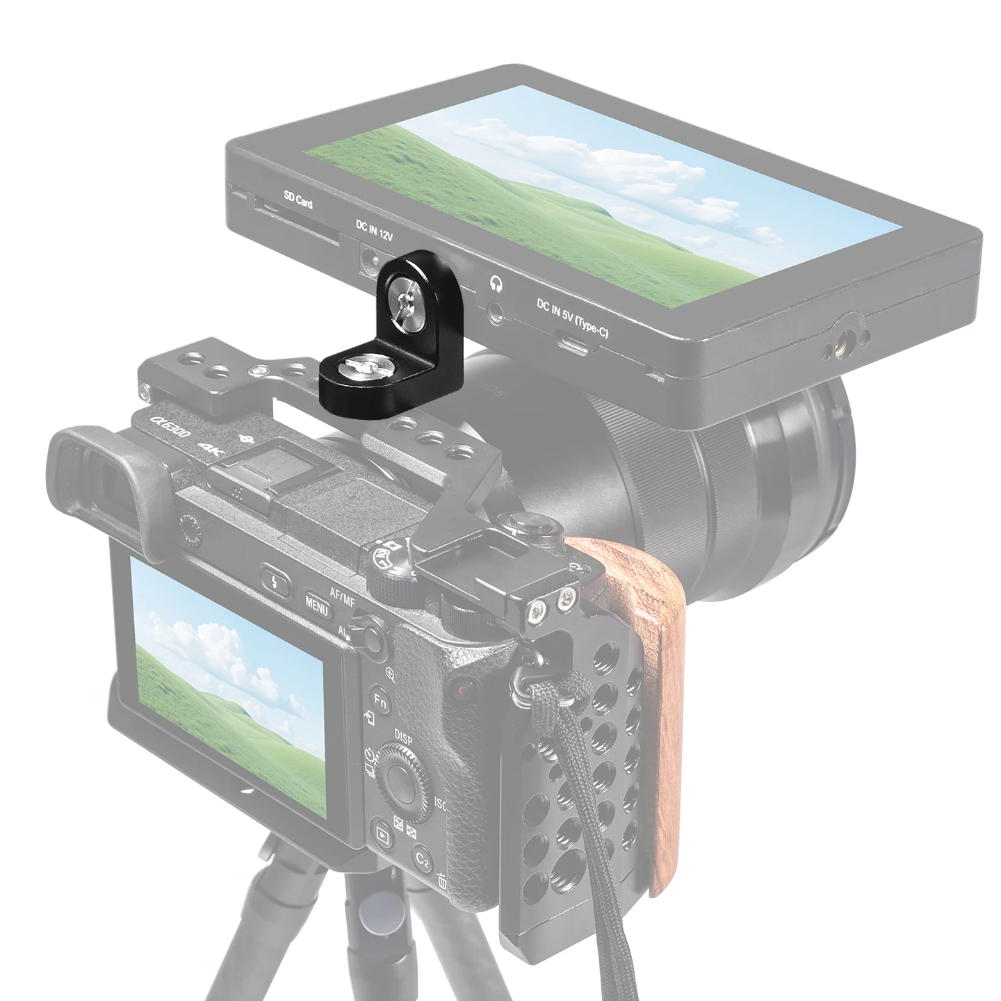 1/4 3/8 ネジ ARRI エクステンション 90 ° 三脚モニター用直角マウント