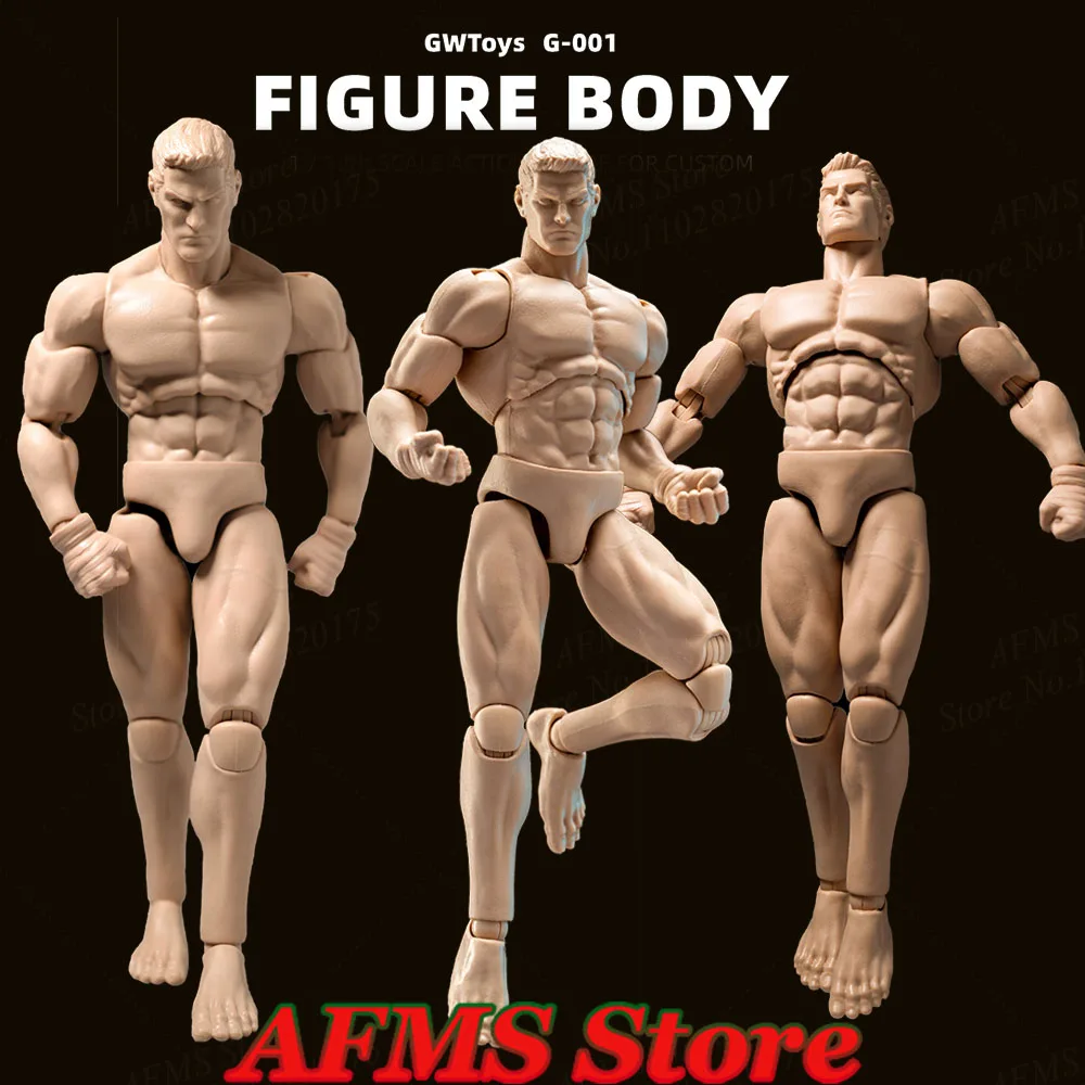 

G001 1/12 Scale Collectible Figure Body Painting Sketch Draw Human Muscle Joint Dolls 16Cm Men Soldier Action Figure Model