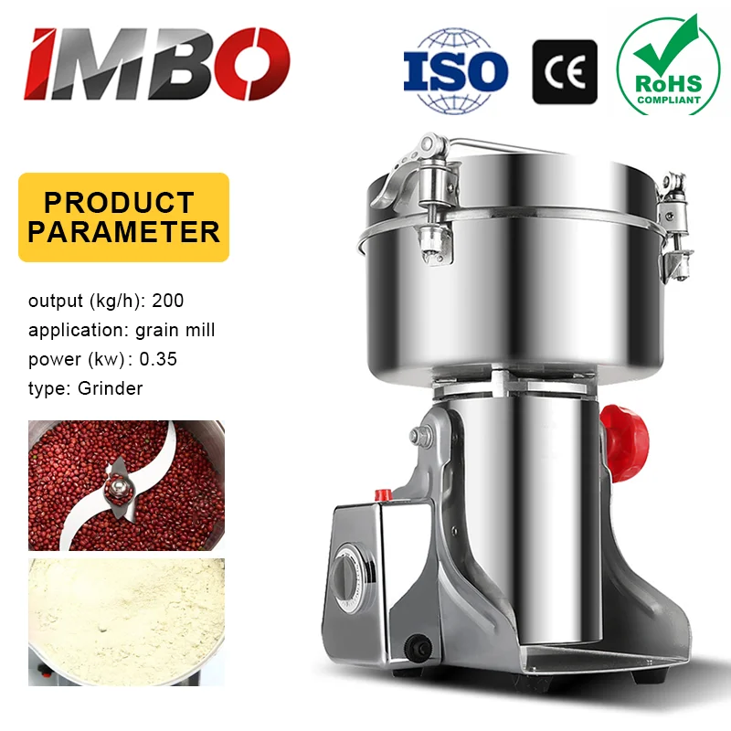 1000g/1500g Grinder Machine Grains Electric Herbal Coffee Powder Miller Dry Food High Speed Intelligent Spices Cereals Crusher