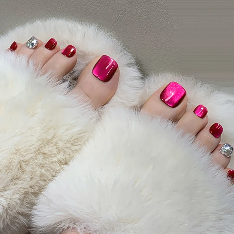 BORN PRETTY Pink Red Cat Magnetic Gel Nail Polish 10ml Jelly Amber Gorgeous Color Soak Off UV LED Semi Permanent Gel Nail Art 4