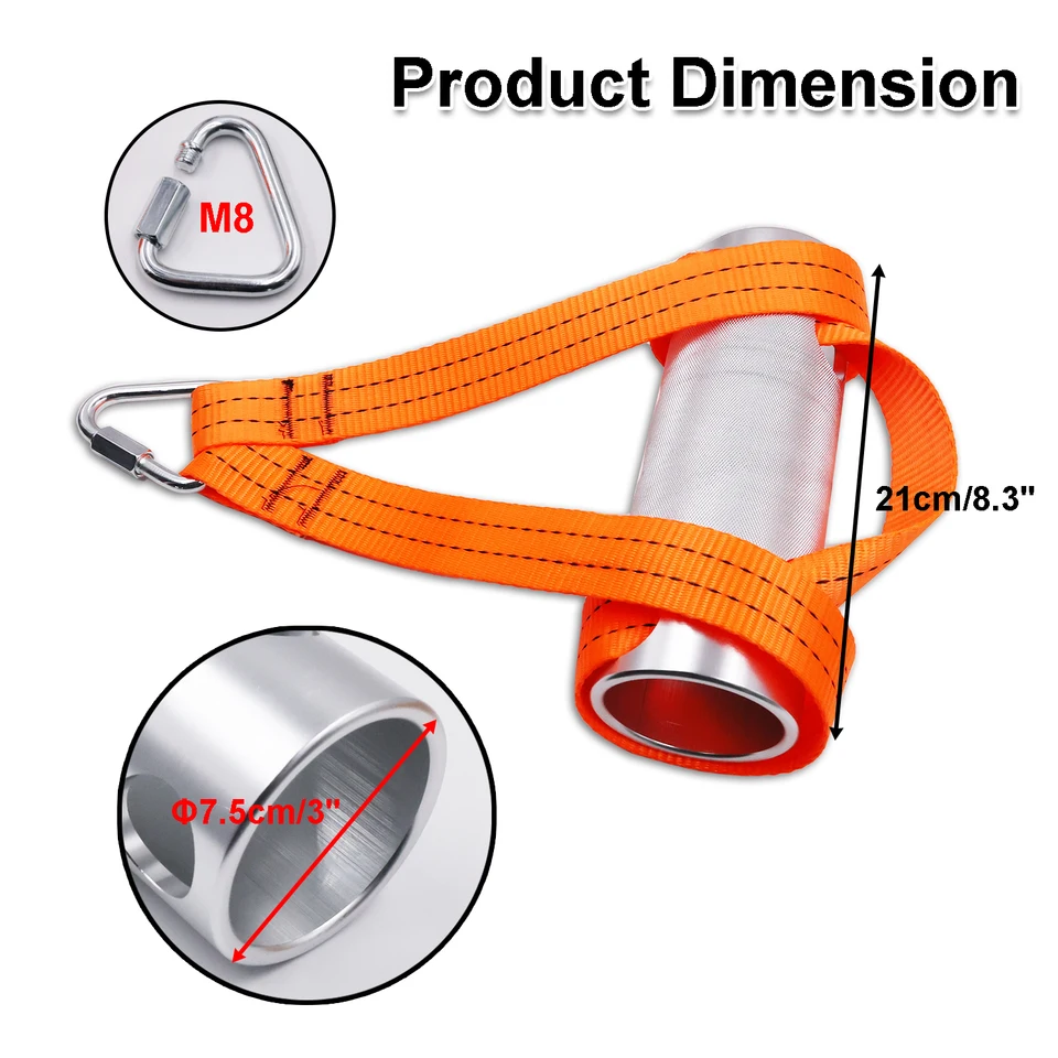 アームレスリングエクササイズハンドル Φ3インチ厚手のリスト