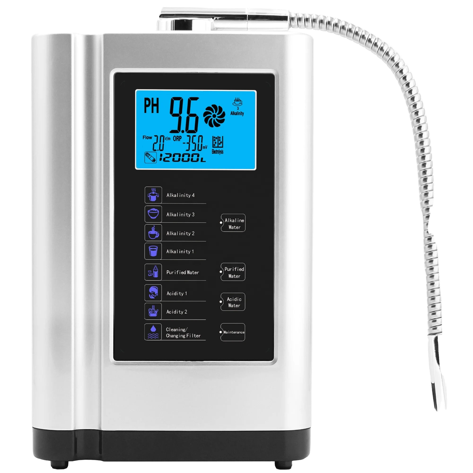 

Alkaline Water Ionizer PH Value 5 Plates k8 alkaline water Machine pH Filter Purifier Hydrogen rich machine