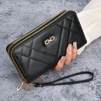 New ladies purse clutch bag fashion fresh large-capacity female purse explosions cross-border mobile phone coin purse rhombus.