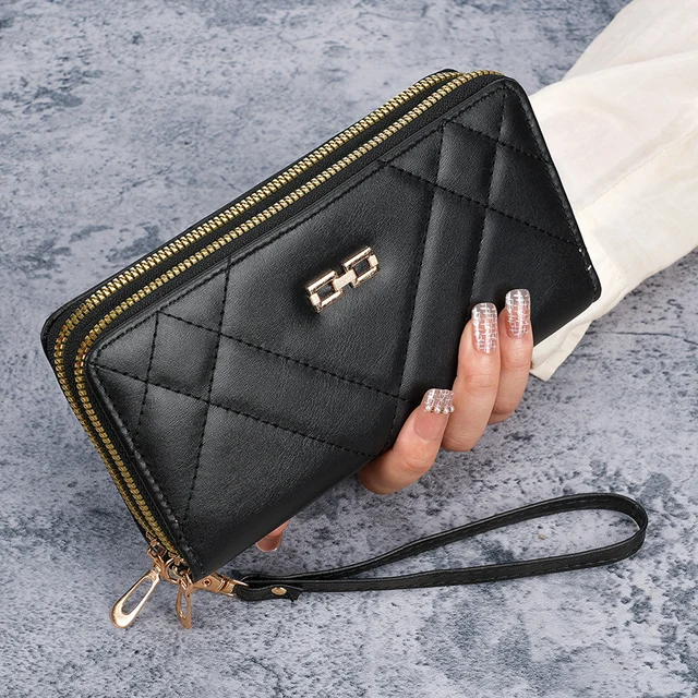 New ladies purse clutch bag fashion fresh large-capacity female purse explosions cross-border mobile phone coin purse rhombus.