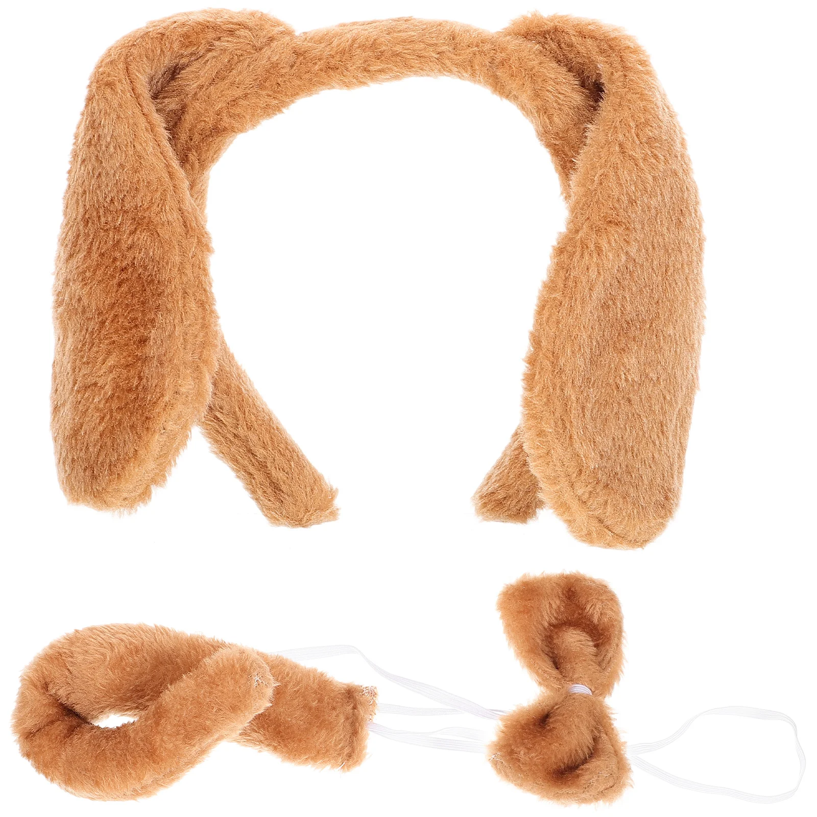 Cosplay Tail Tails Set Plush Bow Tie Dog Ears Headband for Kids