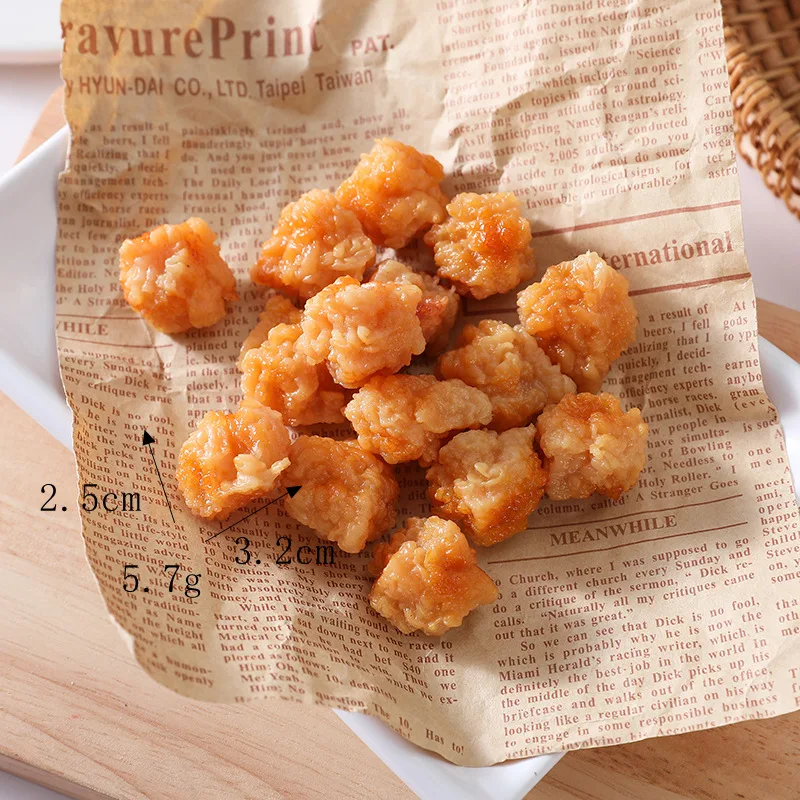Simulation Fries Model Artificial Food Kids Game Props Wolf Tooth Fake Potato Chips Fast Restaurant Window Display 10pc/lot